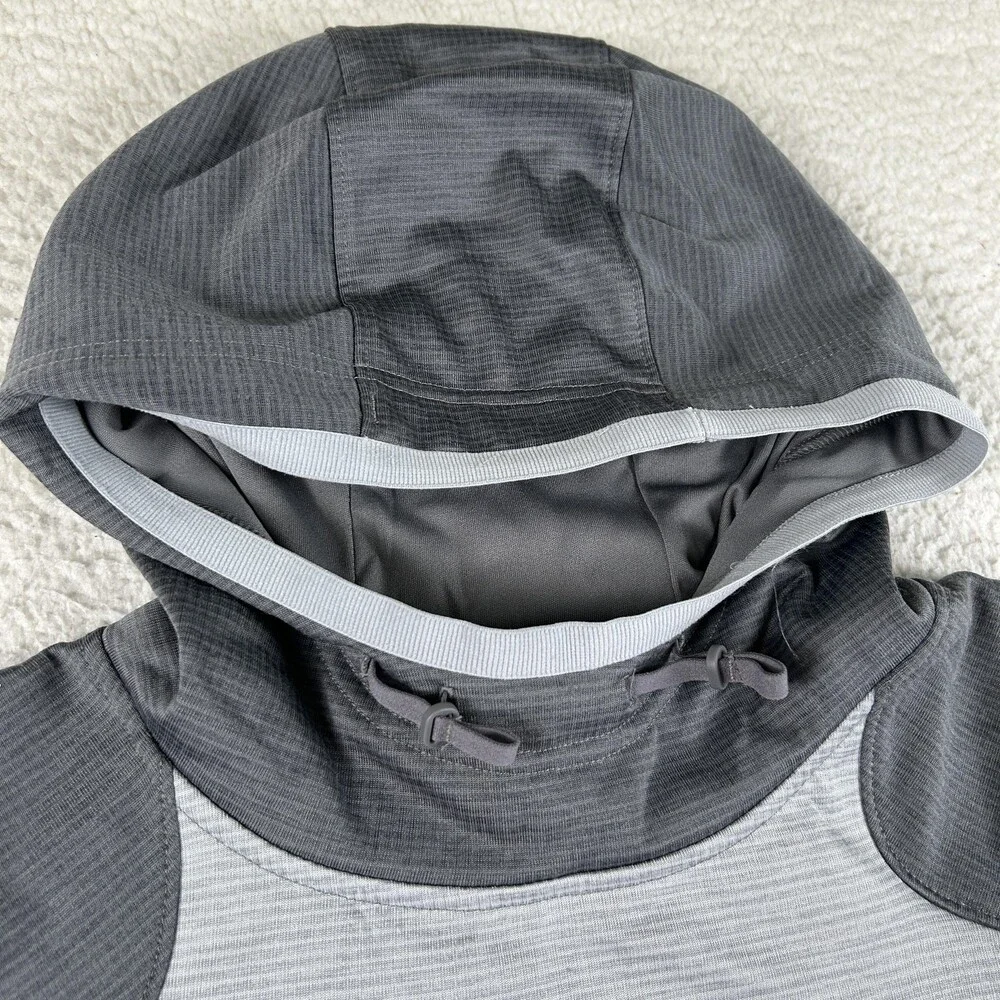Under Armour Hoodie Mens Large Gray ColdGear Fitted Zip Pocket Fleece Pullover